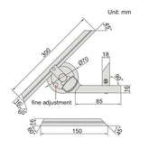 INSIZE Measuring Equipment Insize Universal Protractor 0-360° Range Series 2372-360